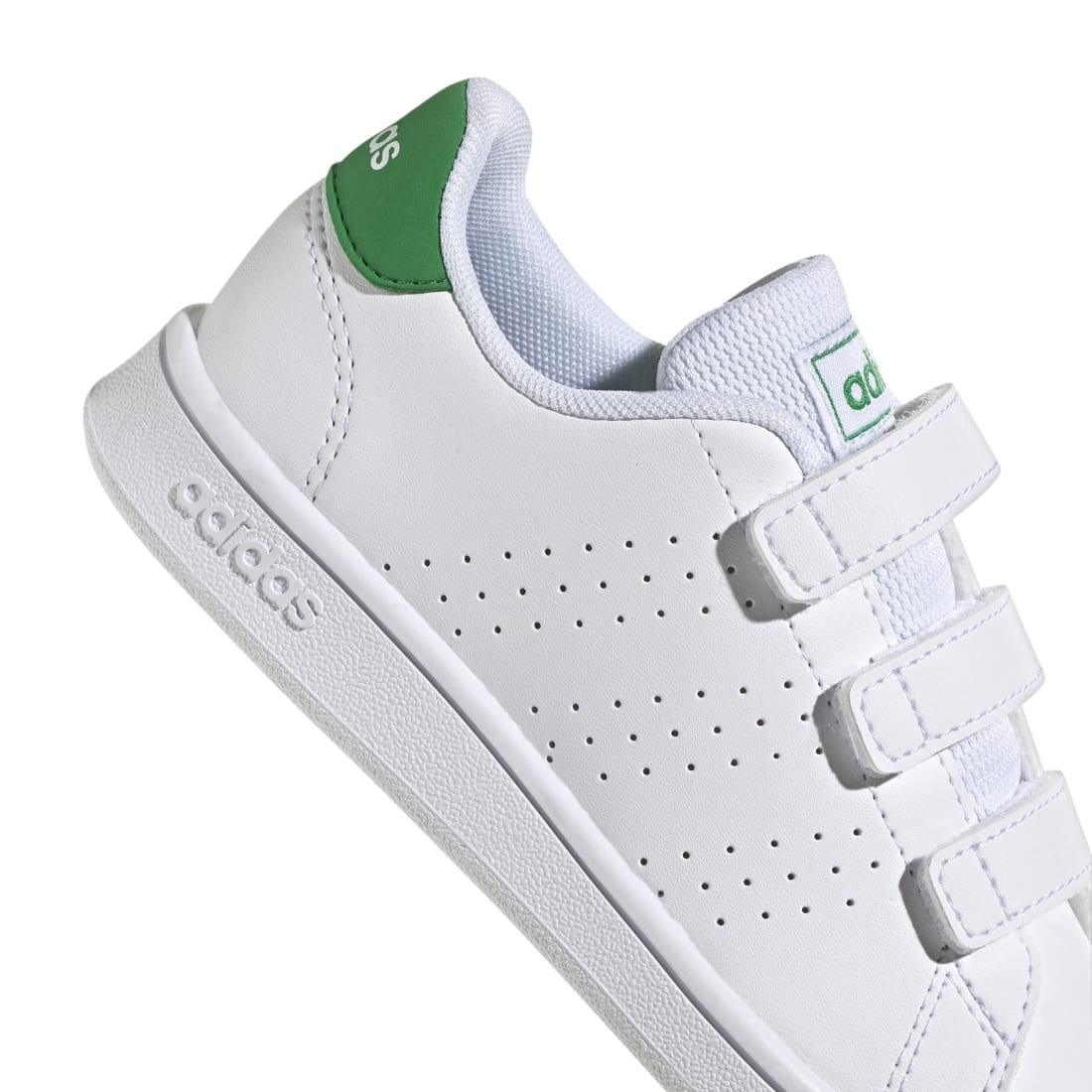 Adidas Παιδικά Advantage Λευκά Πράσινα - elBimbo - Κέρκυρα
