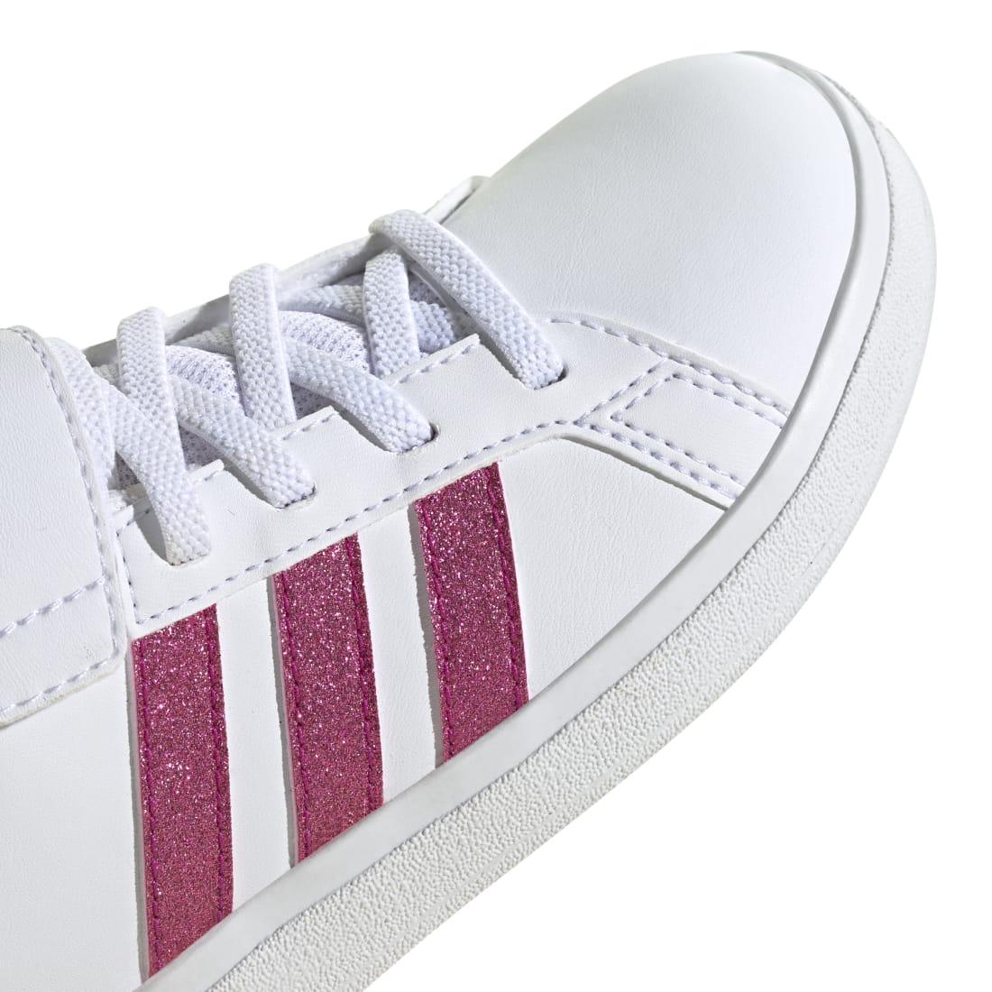 Adidas Παιδικά Grand Court Λευκό Ροζ Αυτοκόλητο - elBimbo - Κέρκυρα