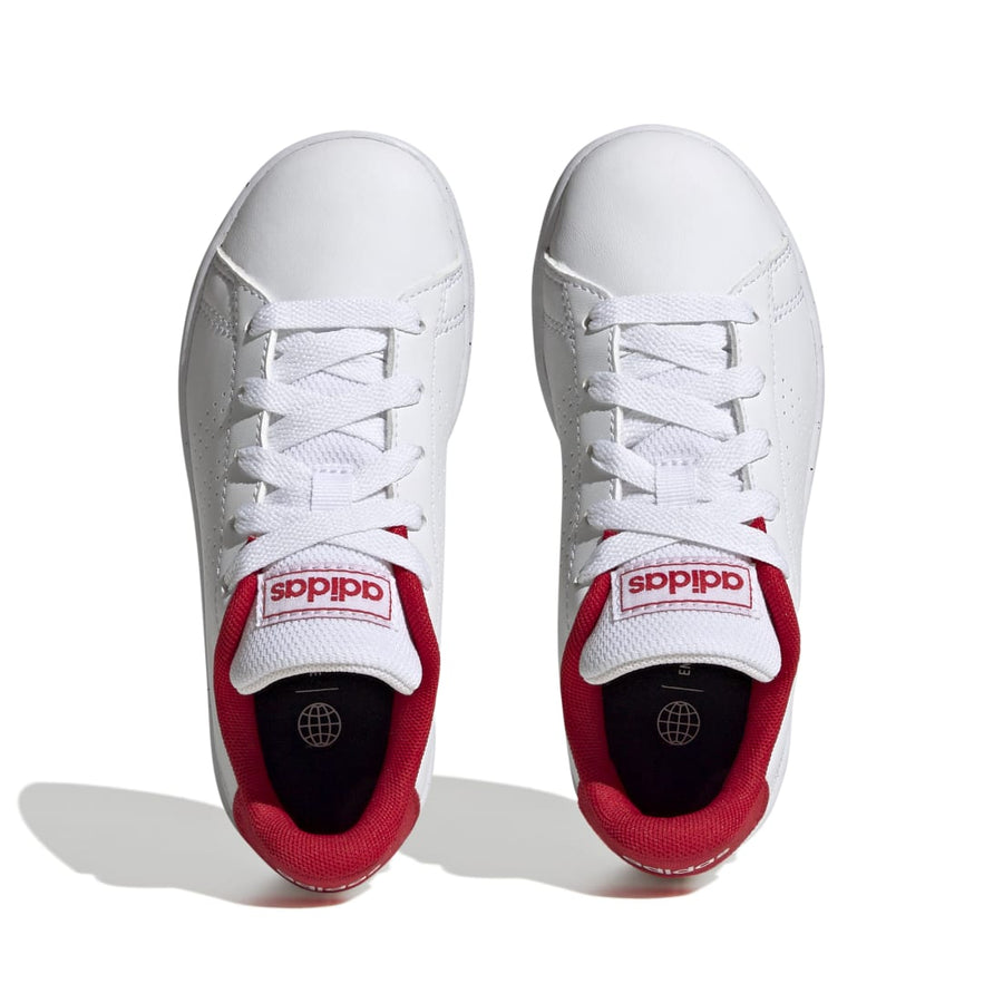 Adidas Advantage Κορδόνι Λευκό Κόκκινο