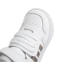 Adidas Βρεφικά Μποτάκια Hoops Λευκά Αυτοκόλητο - elBimbo - Κέρκυρα